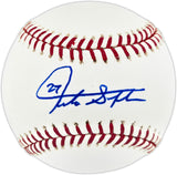 Giancarlo Stanton Autographed Official MLB Baseball New York Yankees Beckett BAS QR #BU87157