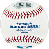 Giancarlo Stanton Autographed Official MLB Baseball New York Yankees (Smudged) Beckett BAS QR #BU87160