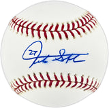 Giancarlo Stanton Autographed Official MLB Baseball New York Yankees (Smudged) Beckett BAS QR #BU87168