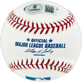 Giancarlo Stanton Autographed Official MLB Baseball New York Yankees Beckett BAS QR #BU87165