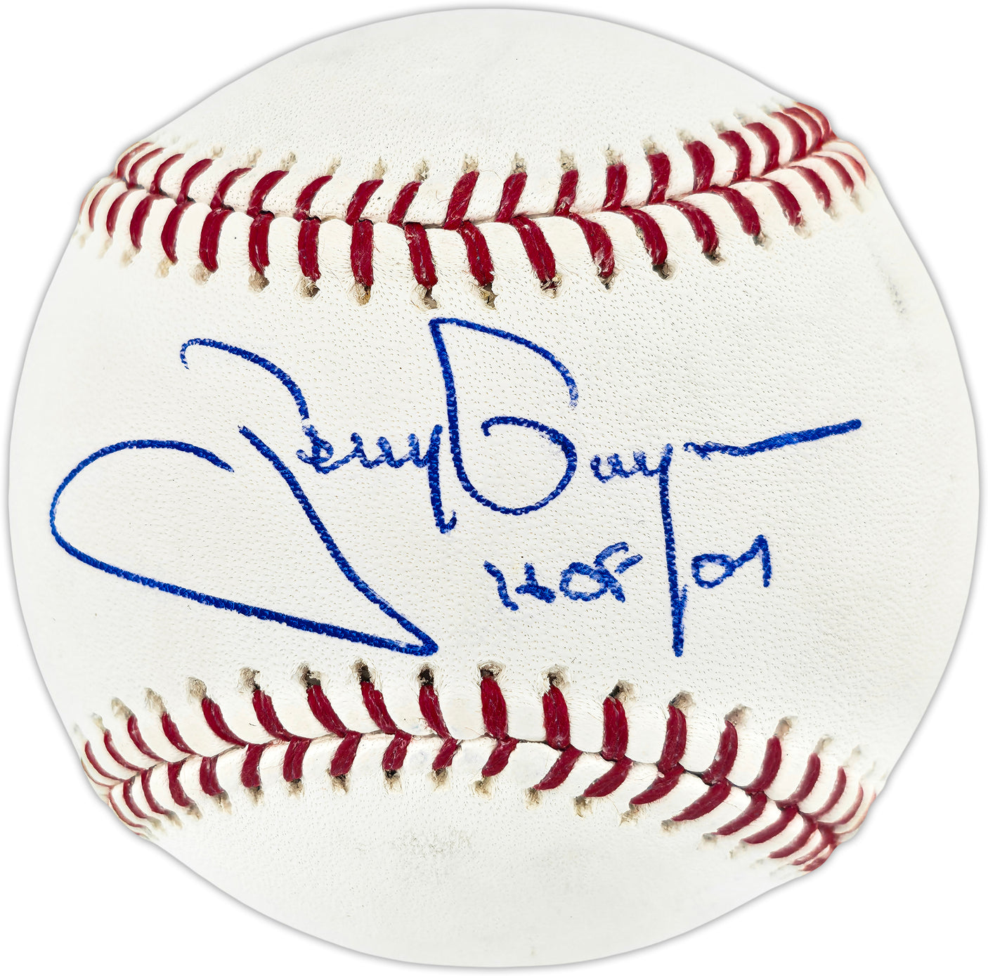 Tony Gwynn Autographed Official MLB Baseball San Diego Padres "HOF 07" (Smudged) Beckett BAS QR #BU86760