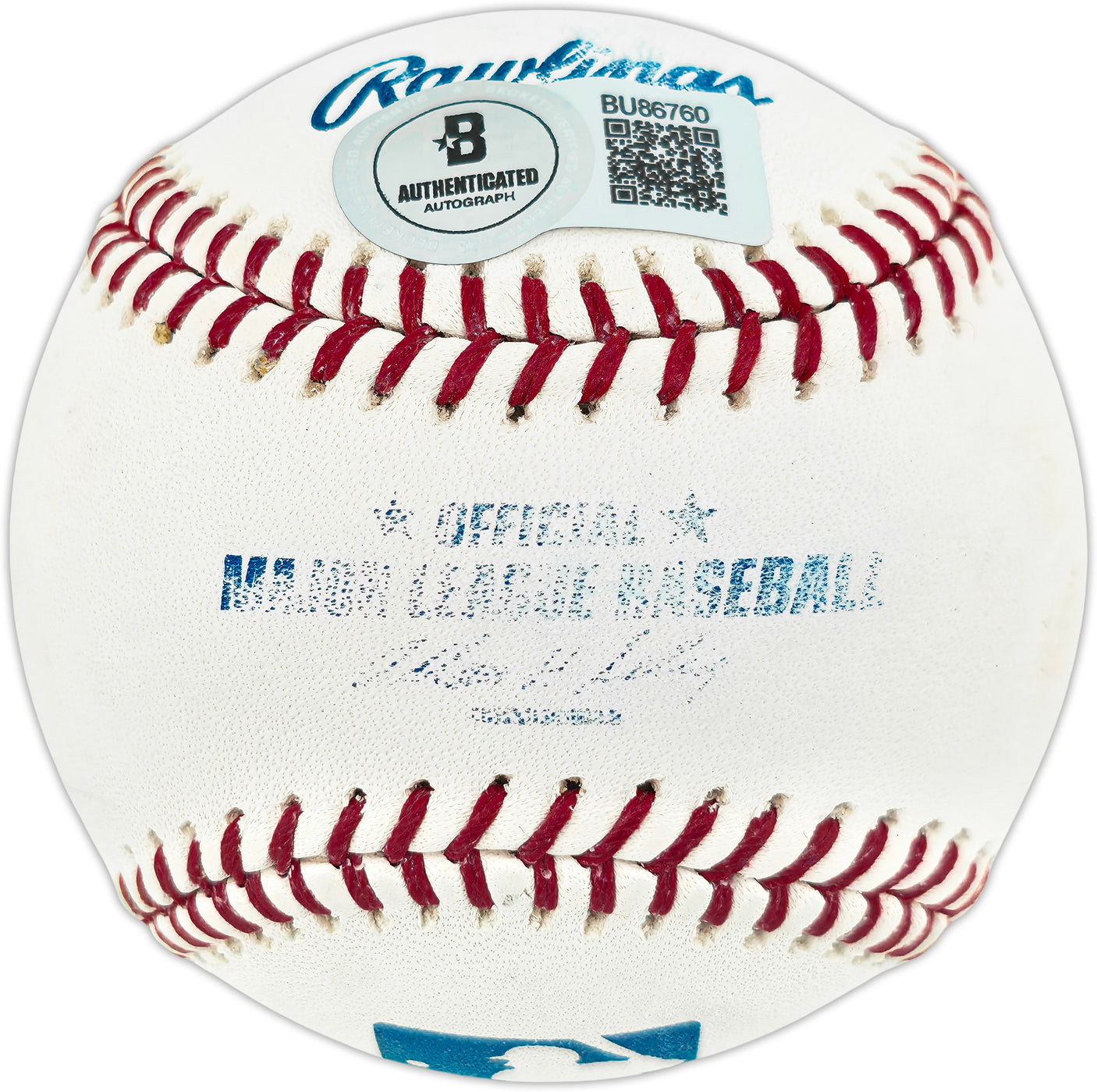 Tony Gwynn Autographed Official MLB Baseball San Diego Padres "HOF 07" (Smudged) Beckett BAS QR #BU86760