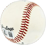 Mike Schmidt Autographed Official NL Baseball Philadelphia Phillies Beckett BAS QR #BU86772