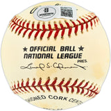 Ken Caminiti Autographed Official NL Baseball San Diego Padres "MVP" Beckett BAS QR #BU86773