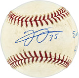 Frank Thomas Autographed Official Game Used 500th Home Run Game Baseball Toronto Blue Jays "500th HR Game 6/28/07" Beckett BAS QR #BU86775