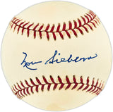 Norm Siebern Autographed Official AL Baseball New York Yankees Beckett BAS QR #BU87192