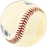 Norm Siebern Autographed Official AL Baseball New York Yankees Beckett BAS QR #BU87192