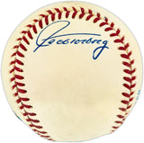Jeff Torborg Autographed Official AL Baseball Los Angeles Dodgers, New York Yankees Beckett BAS QR #BU87194
