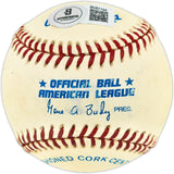 Jeff Torborg Autographed Official AL Baseball Los Angeles Dodgers, New York Yankees Beckett BAS QR #BU87194