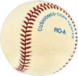 Jeff Torborg Autographed Official AL Baseball Los Angeles Dodgers, New York Yankees Beckett BAS QR #BU87194