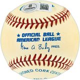 Steve Balboni Autographed Official AL Baseball New York Yankees Beckett BAS QR #BU87198