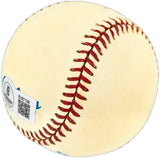 Steve Balboni Autographed Official AL Baseball New York Yankees Beckett BAS QR #BU87198