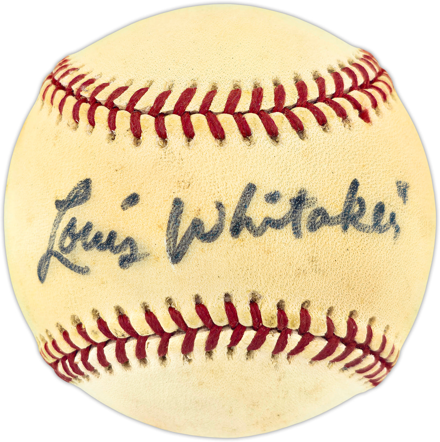 Lou Whitaker Autographed Official AL Baseball Detroit Tigers Beckett BAS QR #BU87199