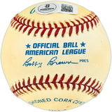 Lou Whitaker Autographed Official AL Baseball Detroit Tigers Beckett BAS QR #BU87199