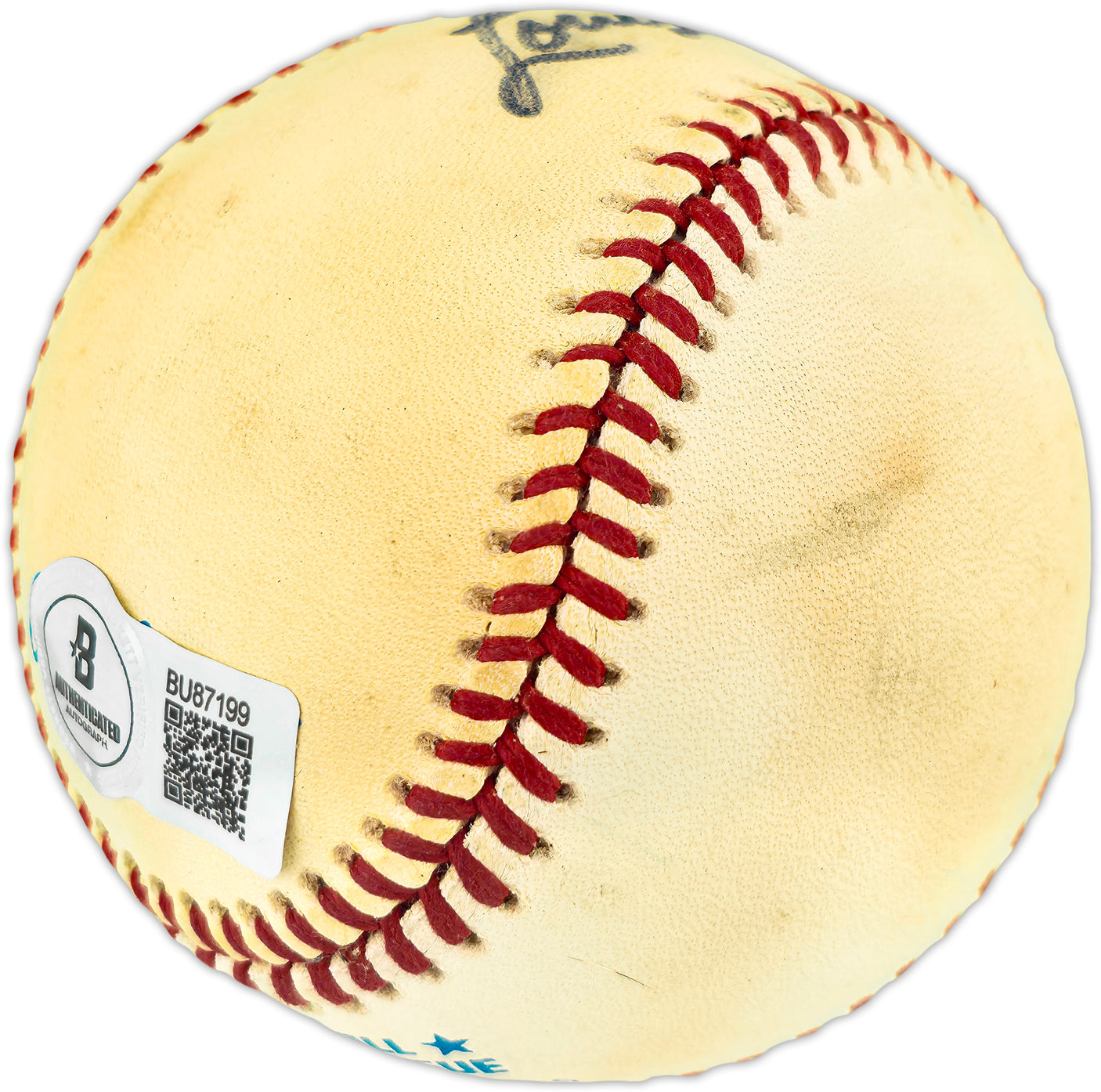 Lou Whitaker Autographed Official AL Baseball Detroit Tigers Beckett BAS QR #BU87199