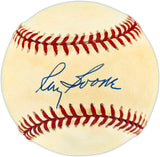 Ray Boone Autographed Official AL Baseball Detroit Tigers Beckett BAS QR #BU87203