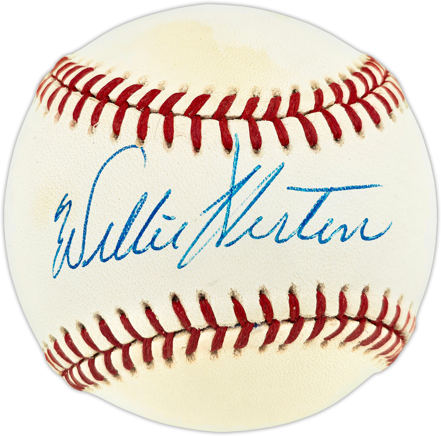 Willie Horton Autographed Official AL Baseball Detroit Tigers Beckett BAS QR #BU87204