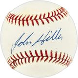 John Hiller Autographed Official AL Baseball Detroit Tigers Beckett BAS QR #BU87218