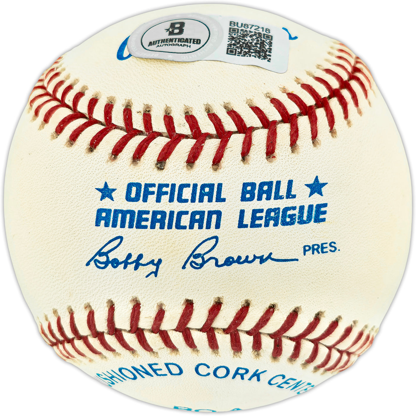 John Hiller Autographed Official AL Baseball Detroit Tigers Beckett BAS QR #BU87218