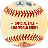Jim Leyritz Autographed Official 1996 World Series Logo Baseball New York Yankees Beckett BAS QR #BU87230