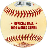 Jim Leyritz Autographed Official 1996 World Series Logo Baseball New York Yankees Beckett BAS QR #BU87230