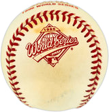 Jim Leyritz Autographed Official 1996 World Series Logo Baseball New York Yankees Beckett BAS QR #BU87230