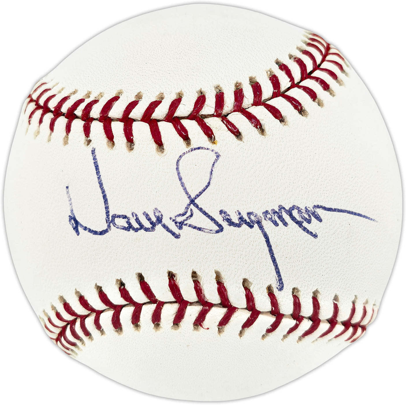 Dave Bergman Autographed Official MLB Baseball Detroit Tigers Beckett BAS QR #BU87227