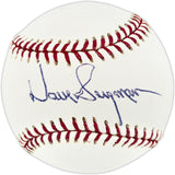 Dave Bergman Autographed Official MLB Baseball Detroit Tigers Beckett BAS QR #BU87227