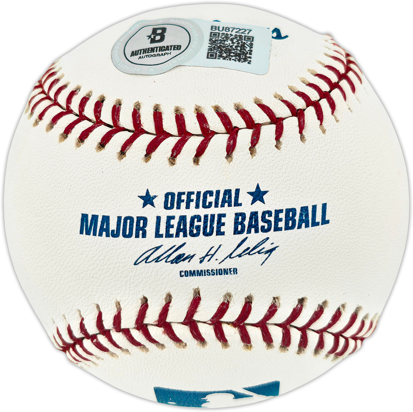 Dave Bergman Autographed Official MLB Baseball Detroit Tigers Beckett BAS QR #BU87227