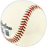 Mike Schmidt Autographed Official NL Baseball Philadelphia Phillies Beckett BAS QR #BU86789