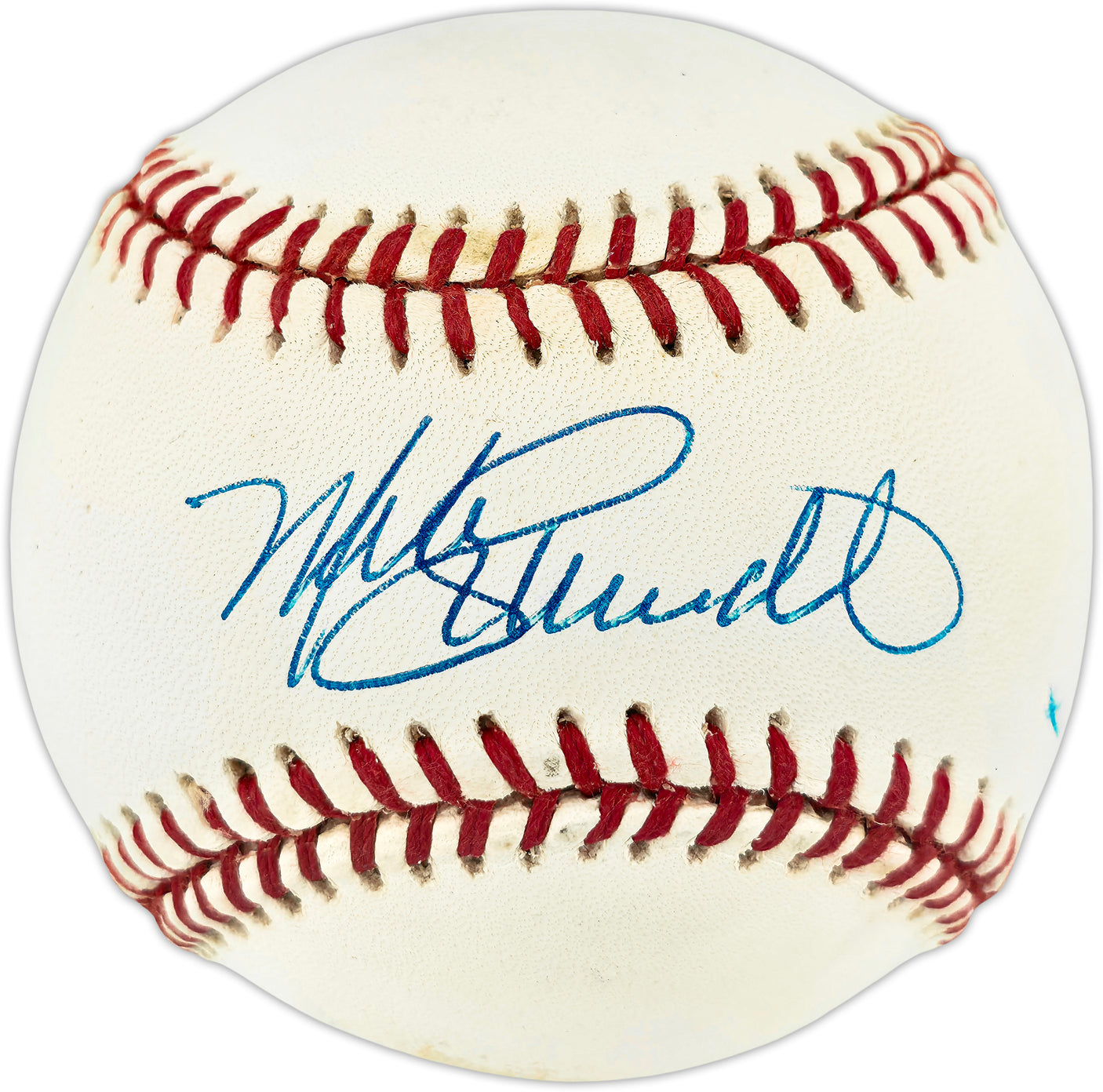 Mike Schmidt Autographed Official NL Baseball Philadelphia Phillies Beckett BAS QR #BU86791