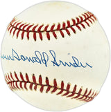 Duke Snider Autographed Official NL Baseball Brooklyn Dodgers "Edwin Donald" Full Name Beckett BAS QR #BU86792