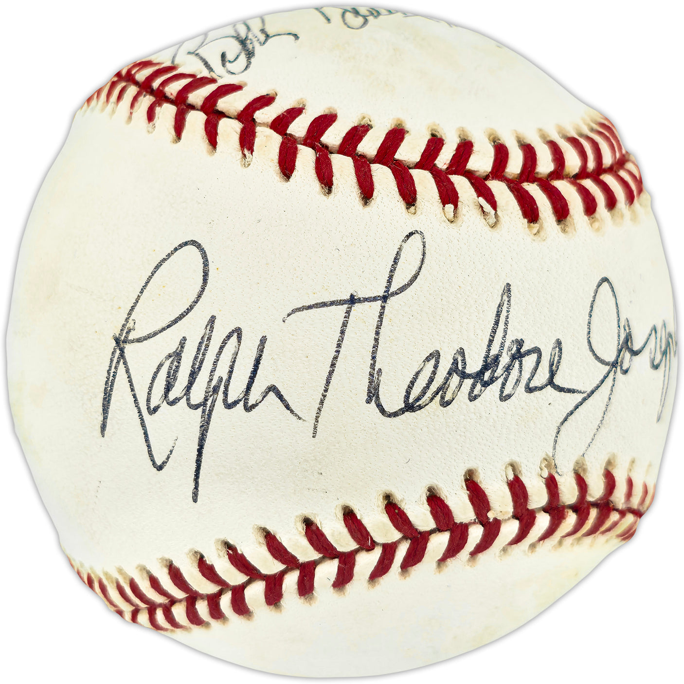 Bobby Thomson & Ralph Branca Autographed Official AL Baseball Full Names Beckett BAS QR #BU86794