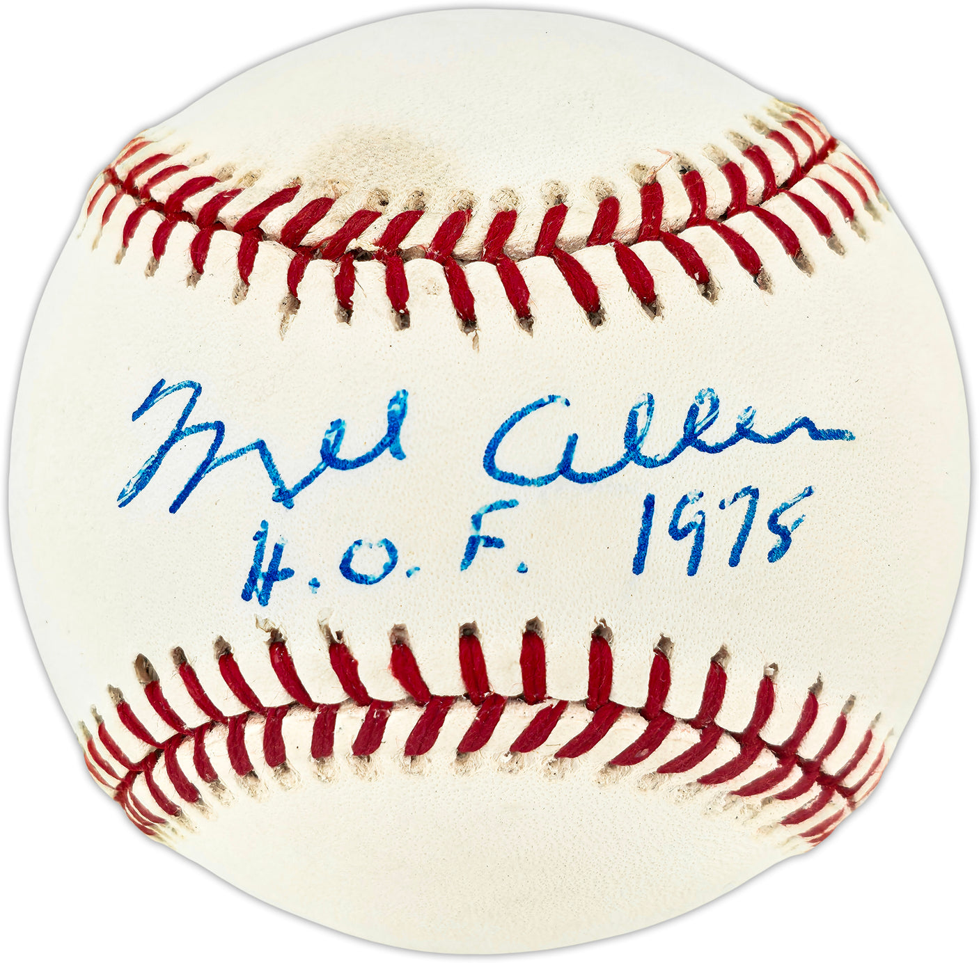 Mel Allen Autographed Official AL Baseball New York Yankees "HOF 1978" Beckett BAS QR #BU87235