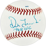 Dick Tracewski Autographed Official Texas League Baseball Detroit Tigers "1968 WC" Beckett BAS QR #BU87238