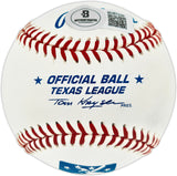 Dick Tracewski Autographed Official Texas League Baseball Detroit Tigers "1968 WC" Beckett BAS QR #BU87238