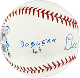Dick Scott Autographed Official MLB Baseball Los Angeles Dodgers, Chicago Cubs "Dodgers '63, Cubs '64" Beckett BAS QR #BU86810