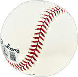 Dick Nen Autographed Official Rawlings MLB Baseball Los Angeles Dodgers, Chicago Cubs Beckett BAS QR #BU86814