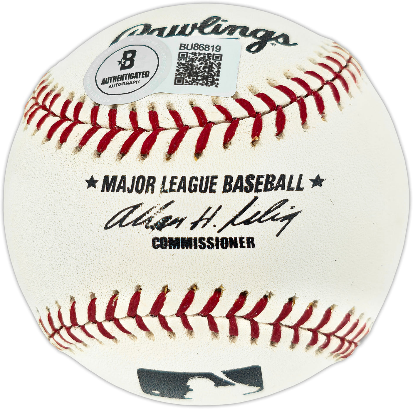 Nate Oliver Autographed Official Rawlings MLB Baseball Los Angeles Dodgers Beckett BAS QR #BU86819