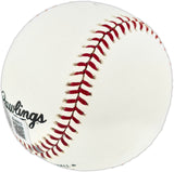 Nate Oliver Autographed Official Rawlings MLB Baseball Los Angeles Dodgers Beckett BAS QR #BU86819