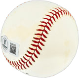 Mike Schmidt Autographed Official NL Baseball Philadelphia Phillies Beckett BAS QR #BU87253