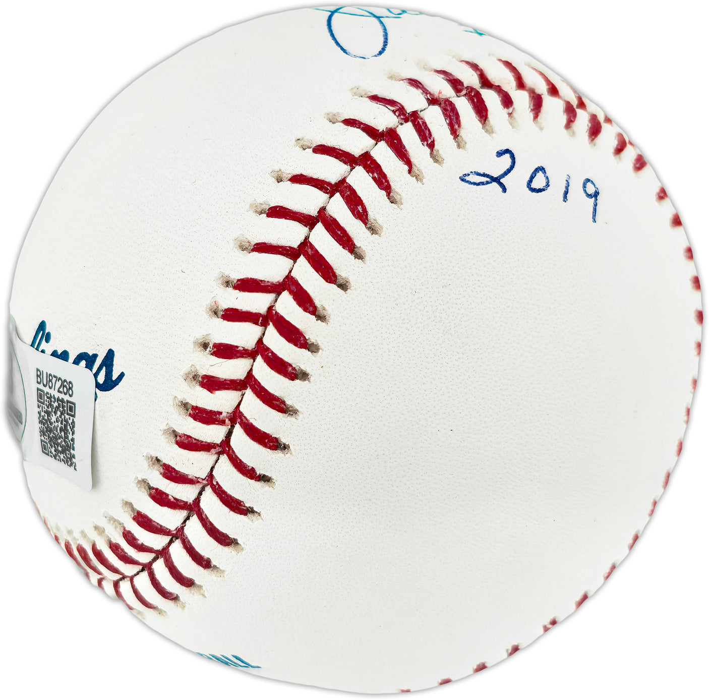 Julio Cruz Autographed Official 40th Anniversary Logo MLB Baseball Seattle Mariners "#6" Beckett BAS QR #BU87268