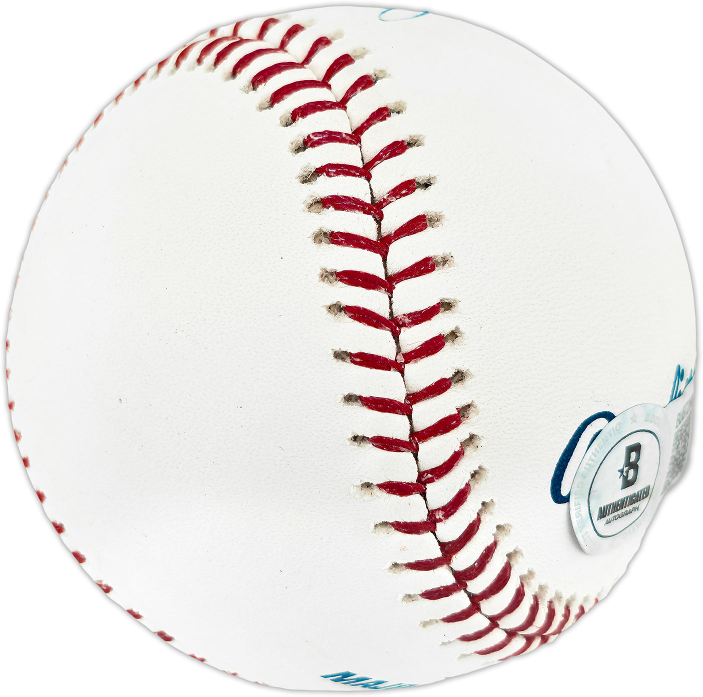 Julio Cruz Autographed Official 40th Anniversary Logo MLB Baseball Seattle Mariners "#6" Beckett BAS QR #BU87268