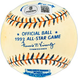 Ken Griffey Jr. Autographed Official 1992 All Star Game Logo Baseball Seattle Mariners "M.V.P." Beckett BAS QR #BU86835