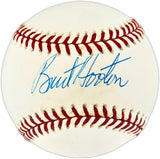 Burt Hooton Autographed Official NL Baseball Los Angeles Dodgers Beckett BAS QR #BU86843