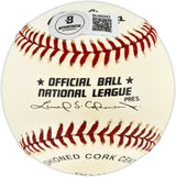 Burt Hooton Autographed Official NL Baseball Los Angeles Dodgers Beckett BAS QR #BU86843