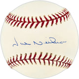 Joe Niekro Autographed Official NL Baseball Houston Astros Beckett BAS QR #BU86852