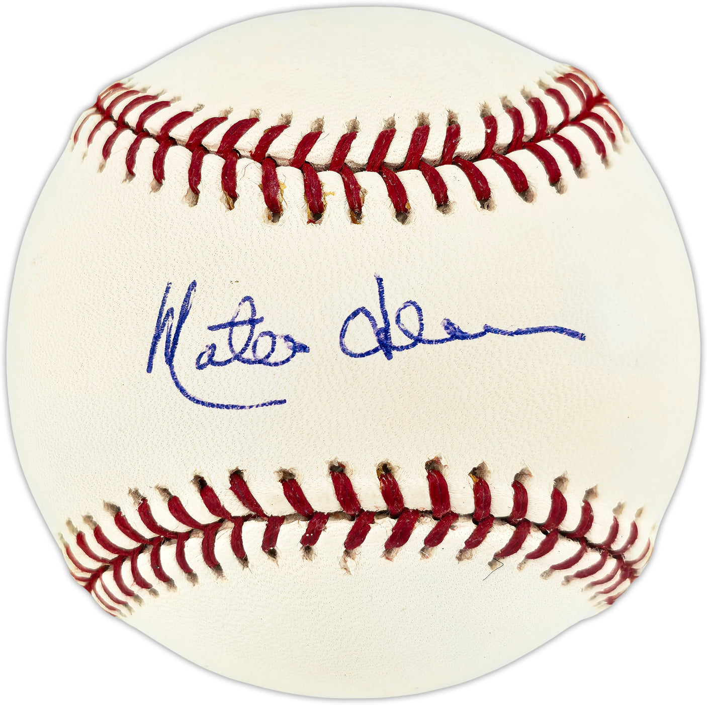 Mateo Matty Alou Autographed Official MLB Baseball San Francisco Giants Beckett BAS QR #BU87282