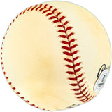 Clyde Sukeforth Autographed Official NL Baseball Brooklyn Dodgers Beckett BAS QR #BU86885