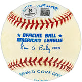 Jim Rice Autographed Official AL Baseball Boston Red Sox Beckett BAS QR #BU86899